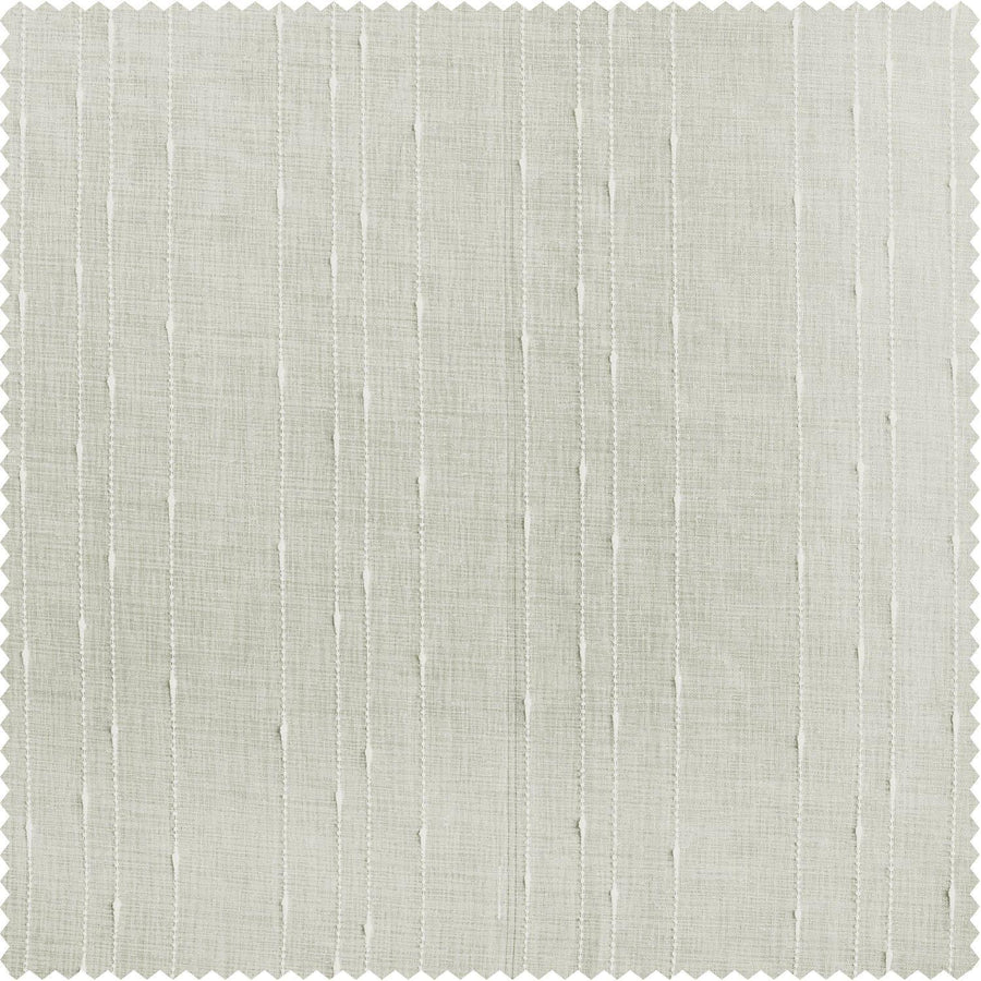 Montpellier Striped Patterned Faux Linen Sheer Swatch - HalfPriceDrapes.com