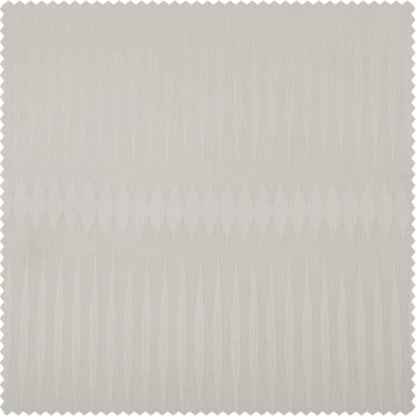 Polaris Off White Patterned Faux Linen Sheer Swatch - HalfPriceDrapes.com