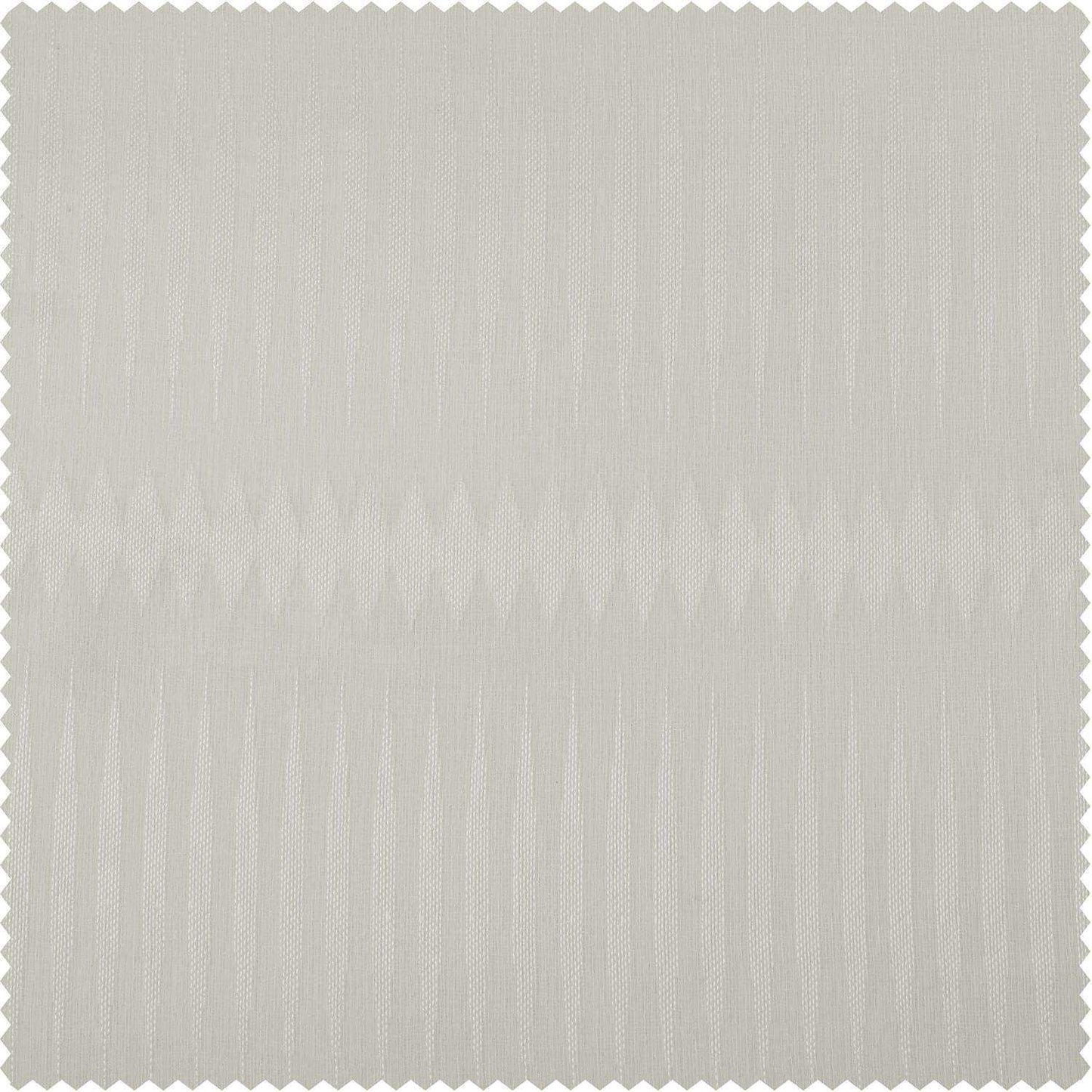 Polaris Off White Patterned Faux Linen Sheer Swatch - HalfPriceDrapes.com