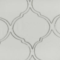 Florentina Silver Embroidered Polyester Swatch - HalfPriceDrapes.com