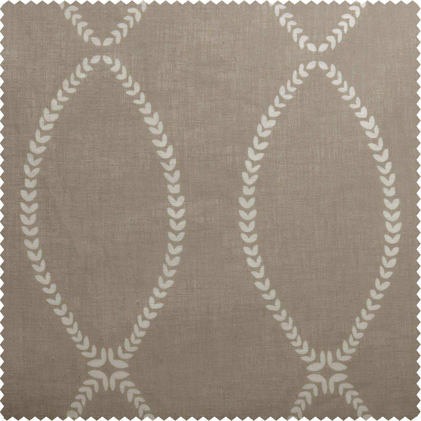 Grecian Taupe Printed Polyester Swatch - HalfPriceDrapes.com