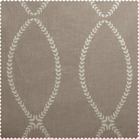 Grecian Taupe Printed Polyester Swatch - HalfPriceDrapes.com