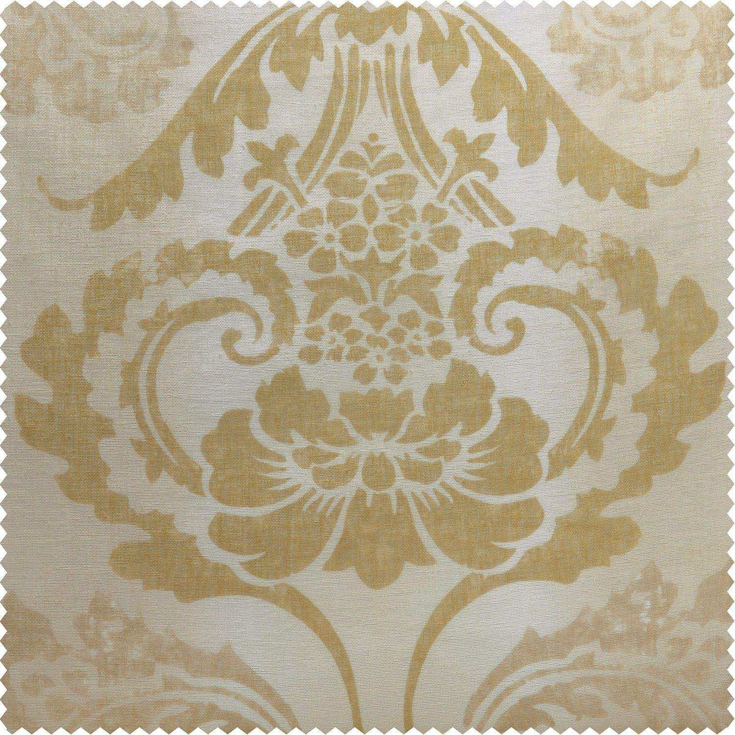 Damascus Tan Printed Polyester Swatch - HalfPriceDrapes.com
