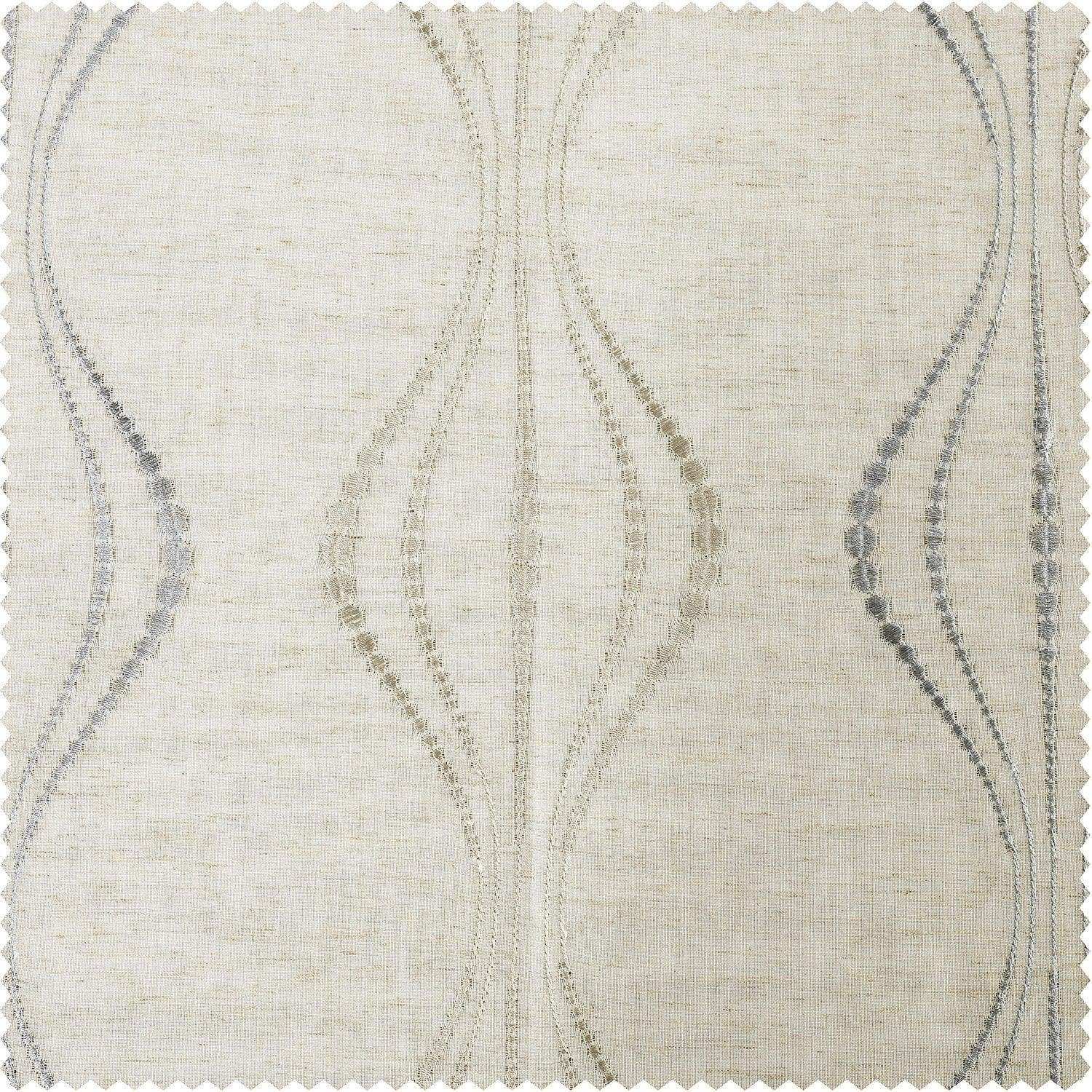 Natural Lined Faux Suede Curtain 230x218cm main image 0