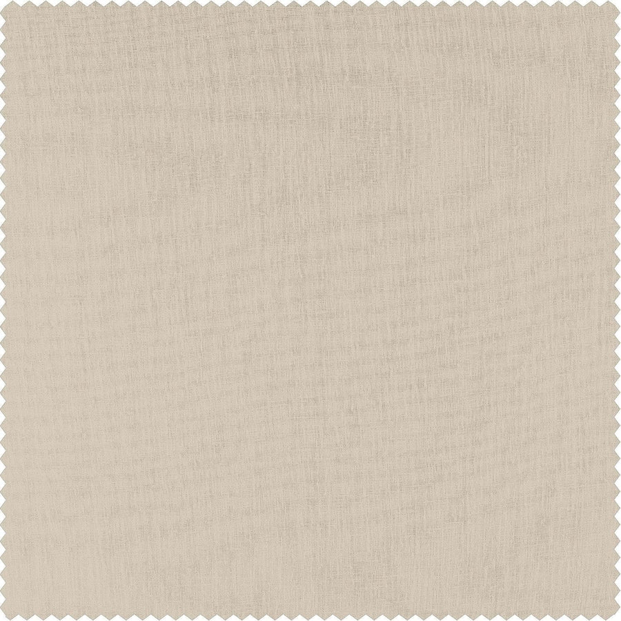 Cotton Seed Textured Faux Linen Sheer Custom Curtain - HalfPriceDrapes.com