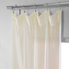 Chaste Tan Faux Linen Sheer Curtain Pair (2 Panels) - HalfPriceDrapes.com