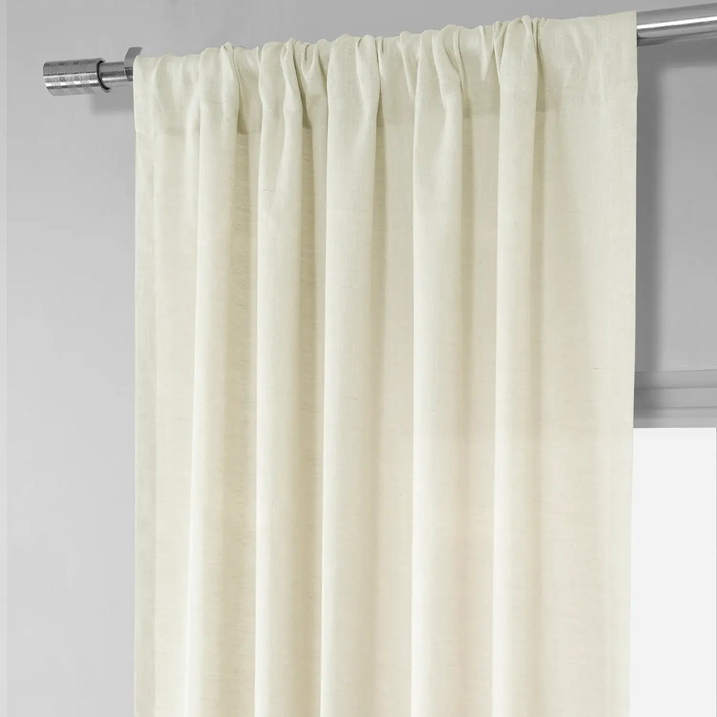 Antique Lace Deluxe French Linen Custom Curtain