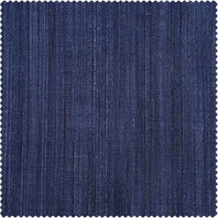 Ink Blue Rustic Linen Weave Swatch