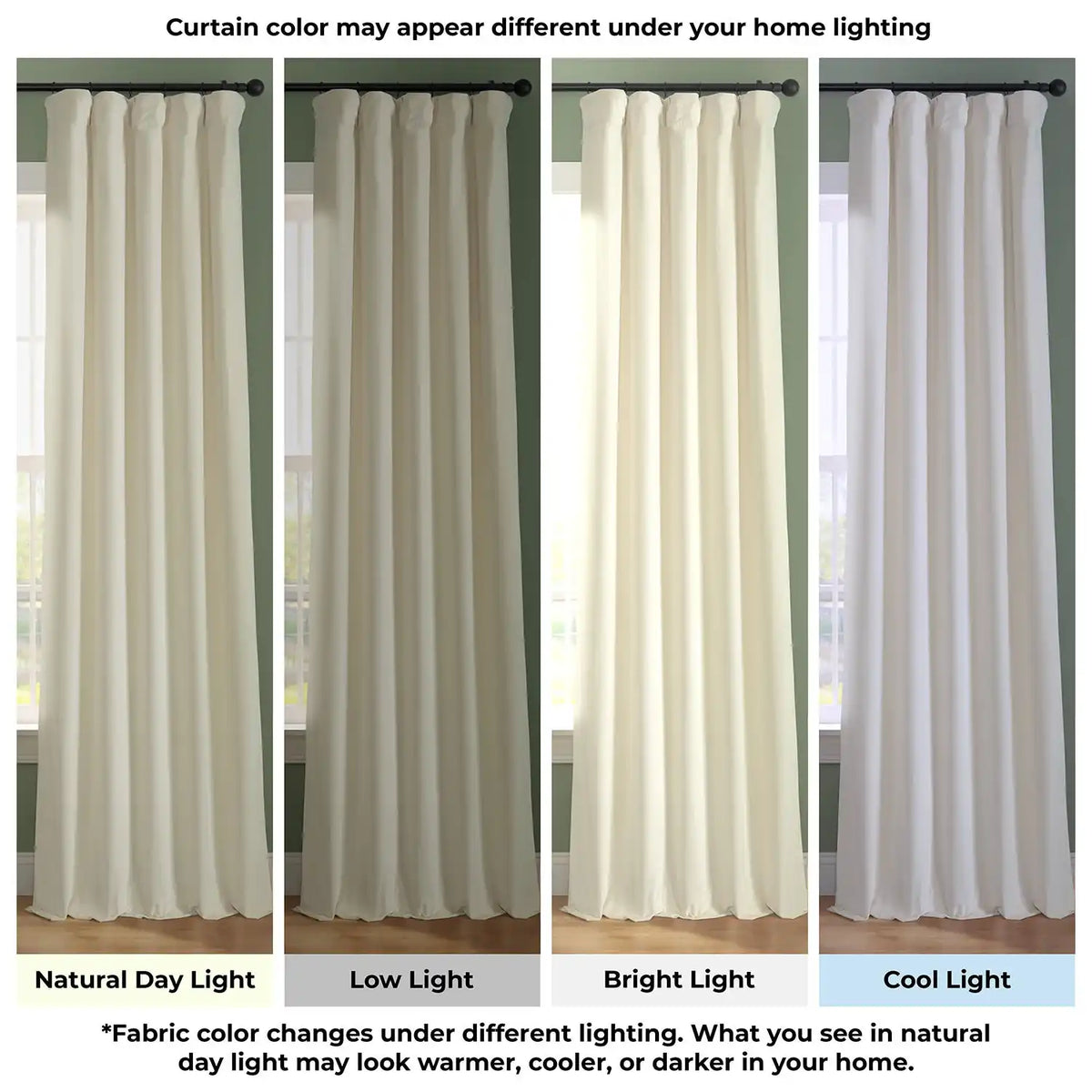 Tiramisu Cream Urban Lush Velvet Custom Curtain