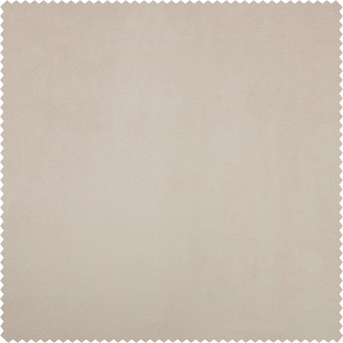 Alabaster Beige Signature Velvet Custom Curtain