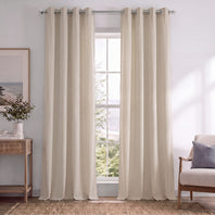 Alabaster Beige Grommet Signature Velvet Blackout Curtain