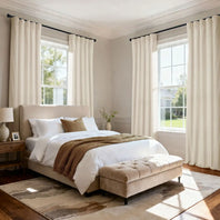 Alabaster Beige Signature Velvet Blackout Curtain