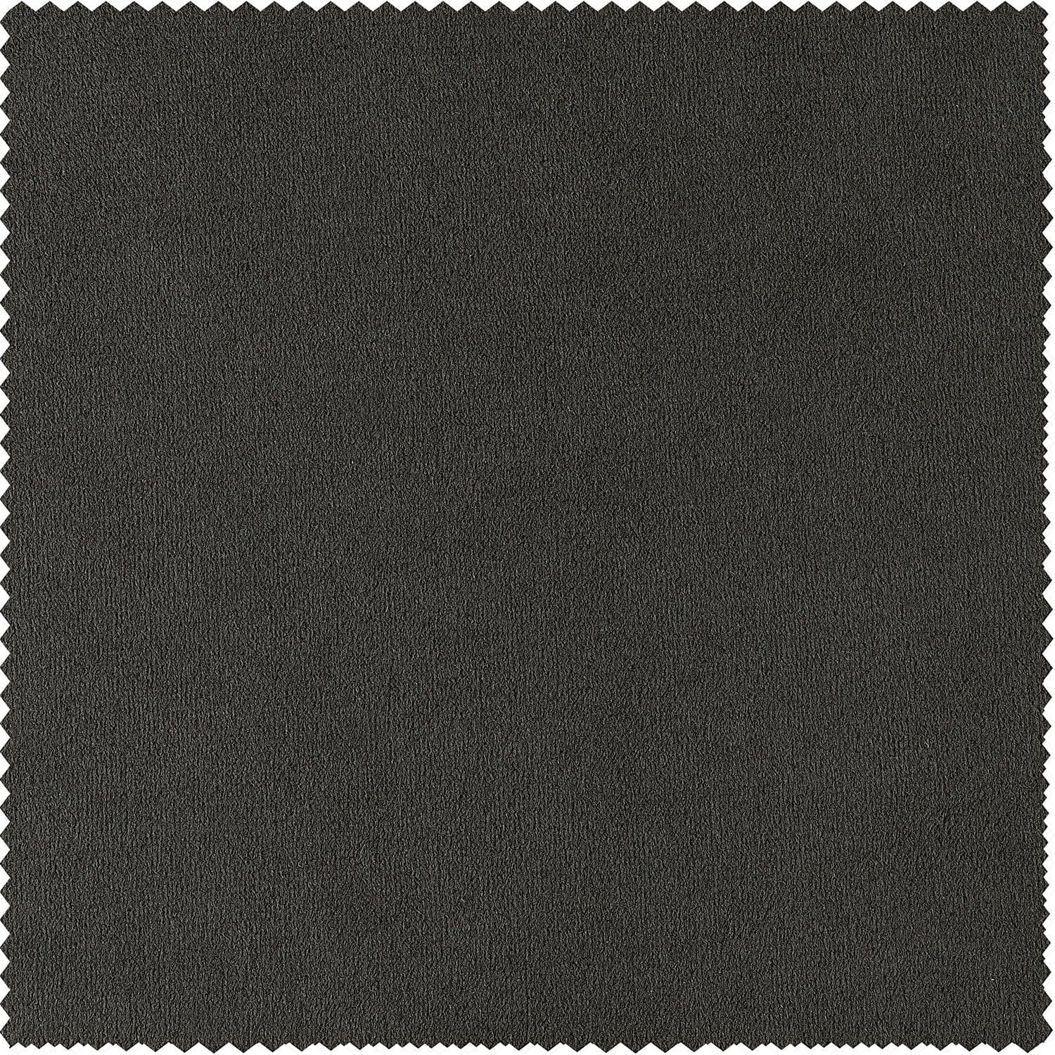 Gunmetal Grey Grommet Signature Velvet Blackout Curtain