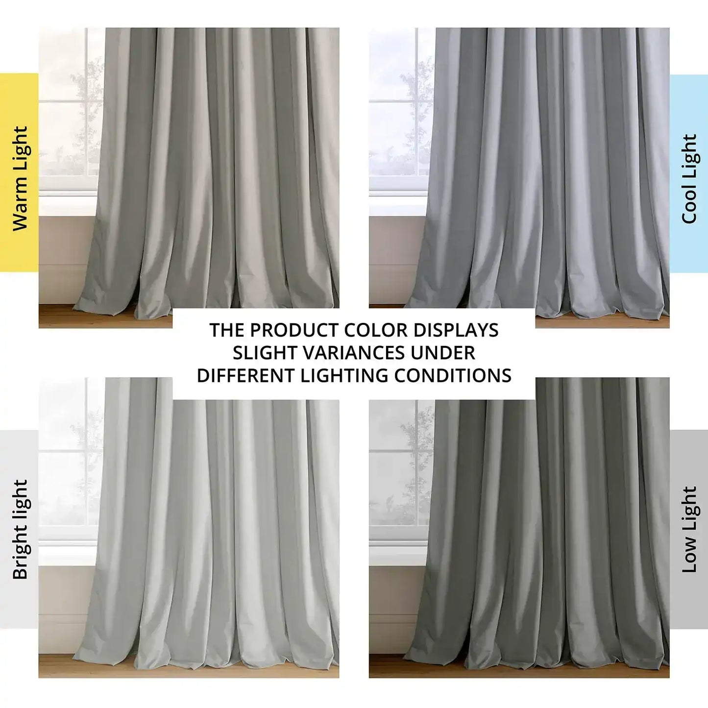 Reflection Grey Signature Velvet Blackout Curtain
