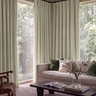 Cool Beige Signature Velvet Custom Curtain
