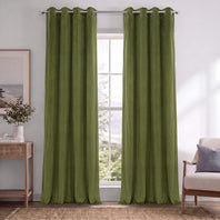 Basque Green Grommet Signature Velvet Blackout Curtain