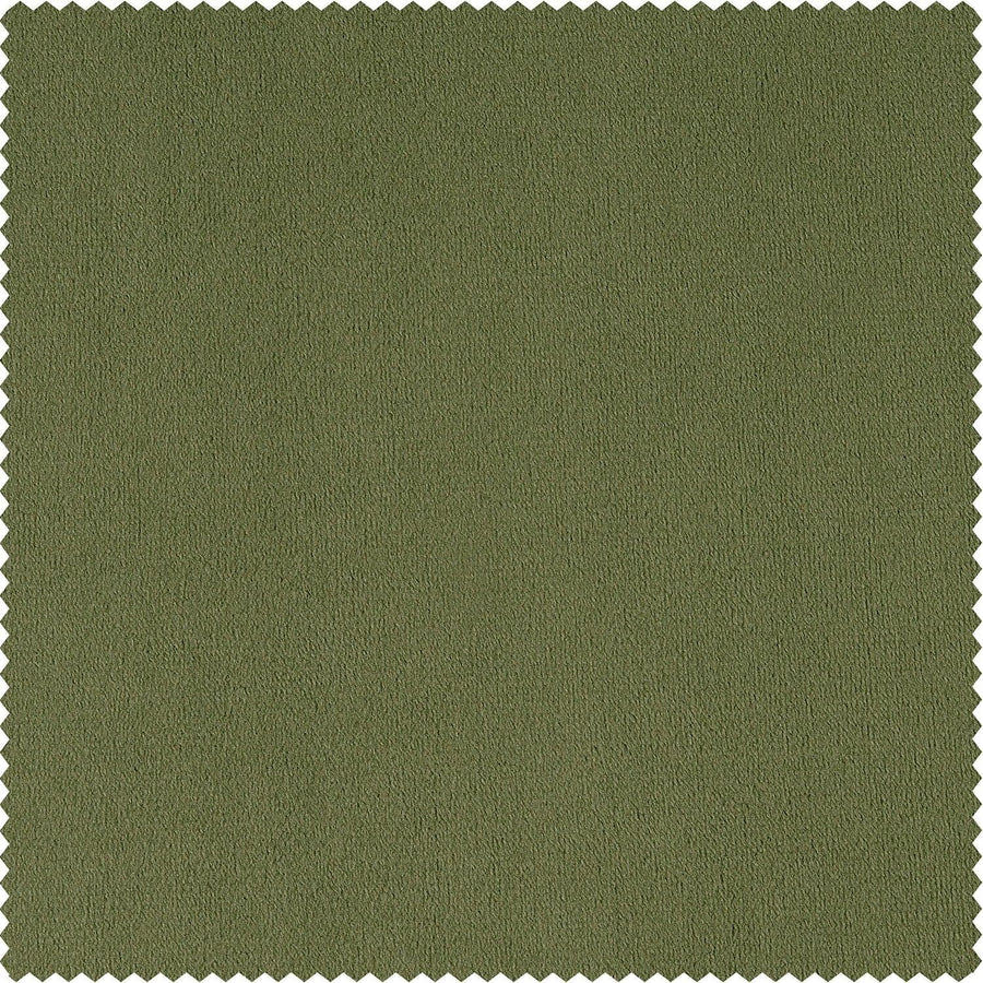 Basque Green Signature Velvet Custom Curtain - HalfPriceDrapes.com