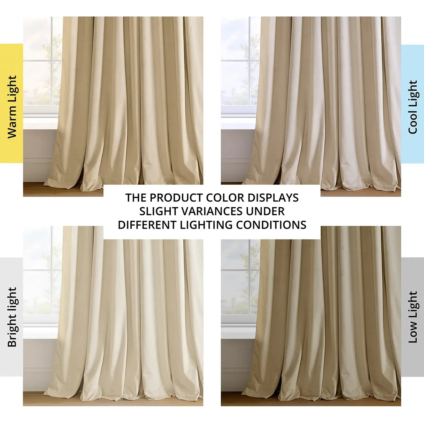 Neutral Ground Signature Velvet Blackout Curtain