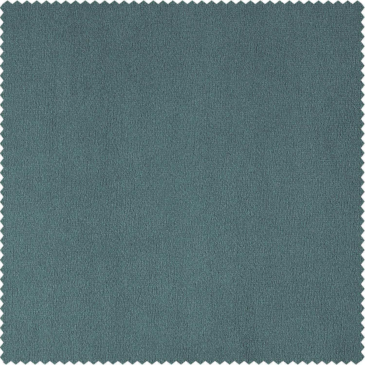 Skylark Blue Signature Velvet Custom Curtain