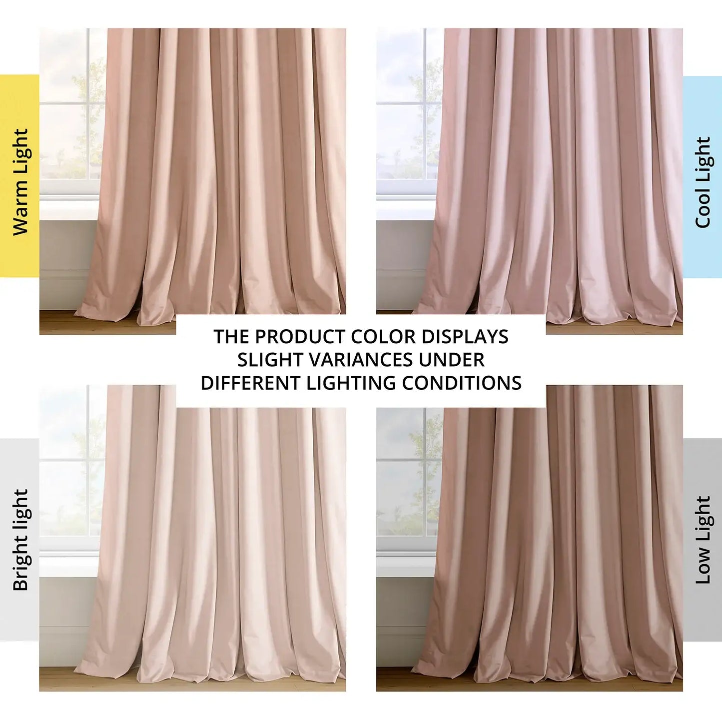 Rosey Dawn Grommet Signature Velvet Blackout Curtain