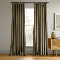 Denver Taupe Signature Velvet Blackout Curtain