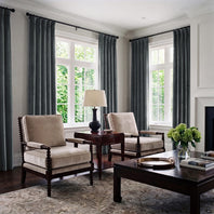 Natural Grey Signature Velvet Blackout Curtain