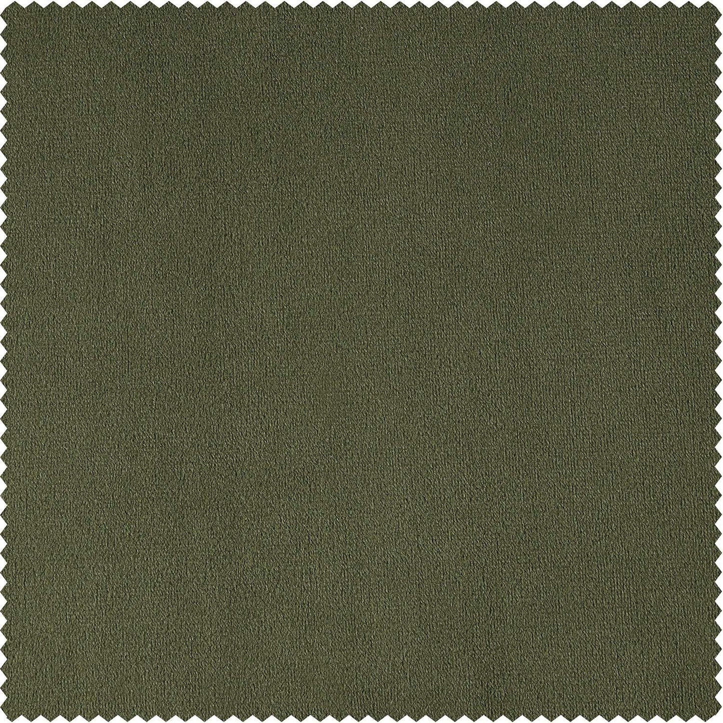 Hunter Green Signature Velvet Custom Curtain