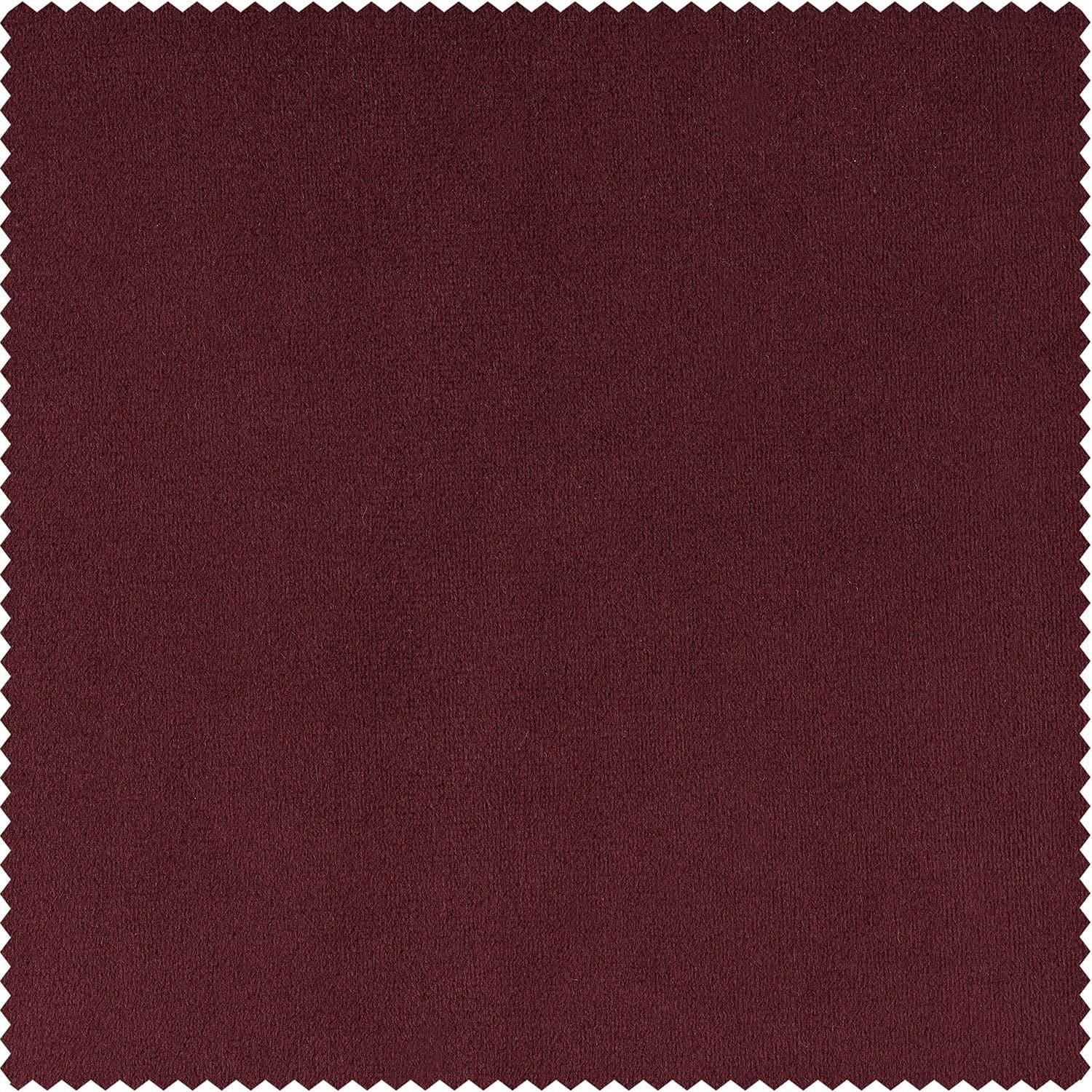 Burgundy Signature Velvet Custom Curtain