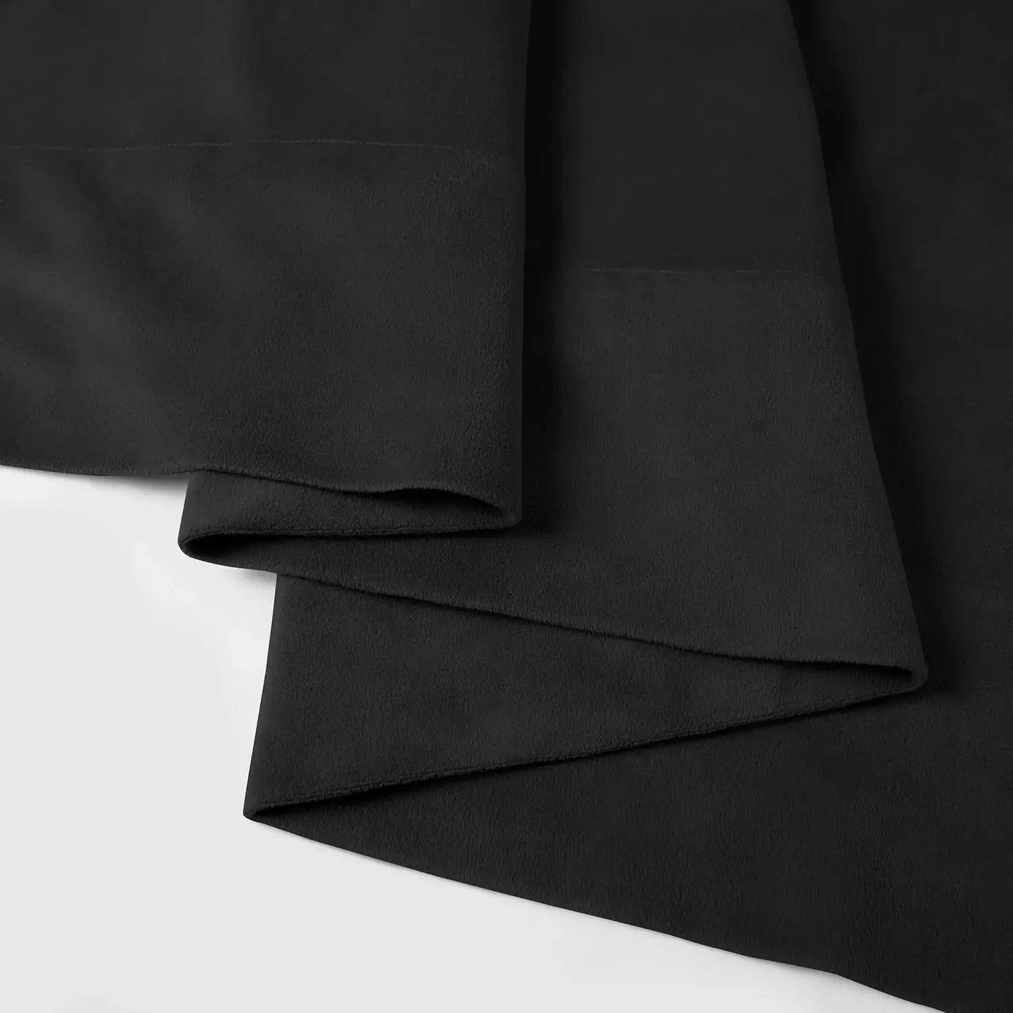 Warm Black Signature Velvet Custom Curtain