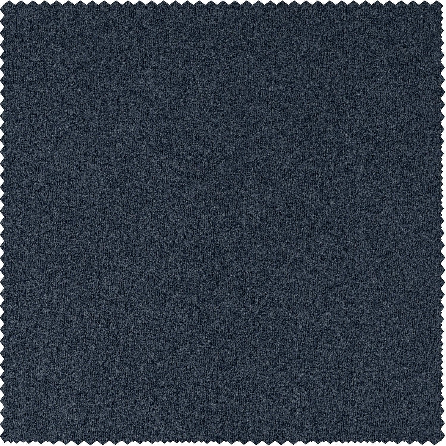 Midnight Blue Signature Velvet Custom Curtain