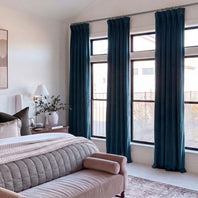 Midnight Blue Signature Velvet Blackout Curtain