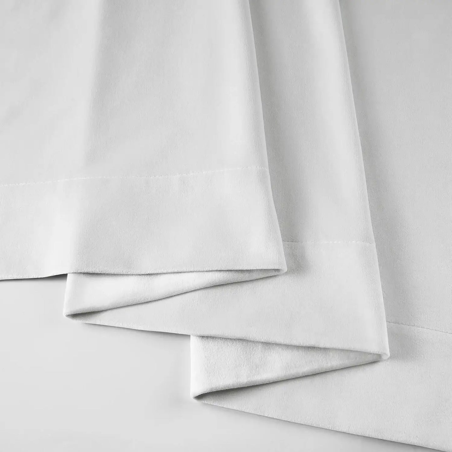Primary White Signature Velvet Custom Curtain