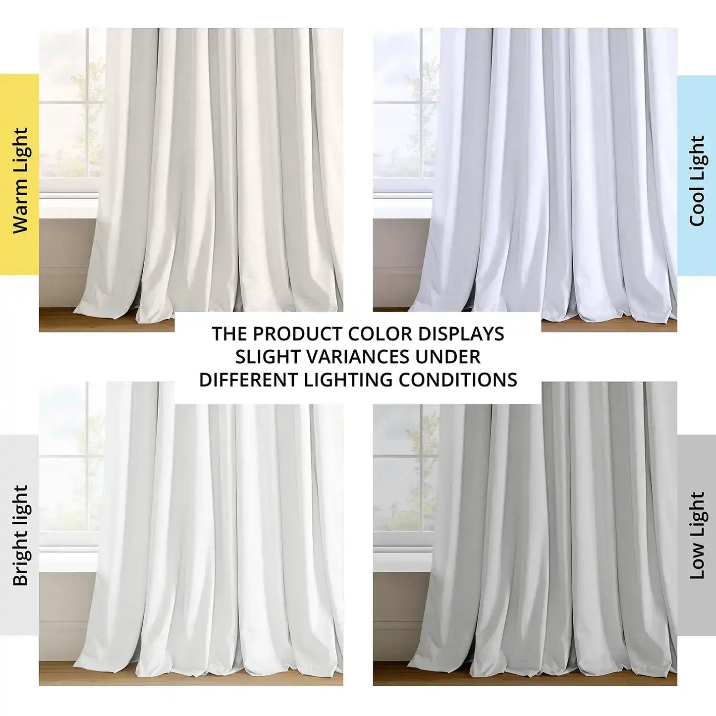 Primary White Grommet Signature Velvet Blackout Curtain
