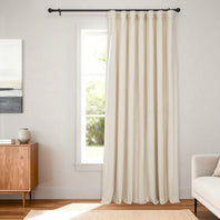 Ivory Signature Extra Wide Velvet Blackout Curtain