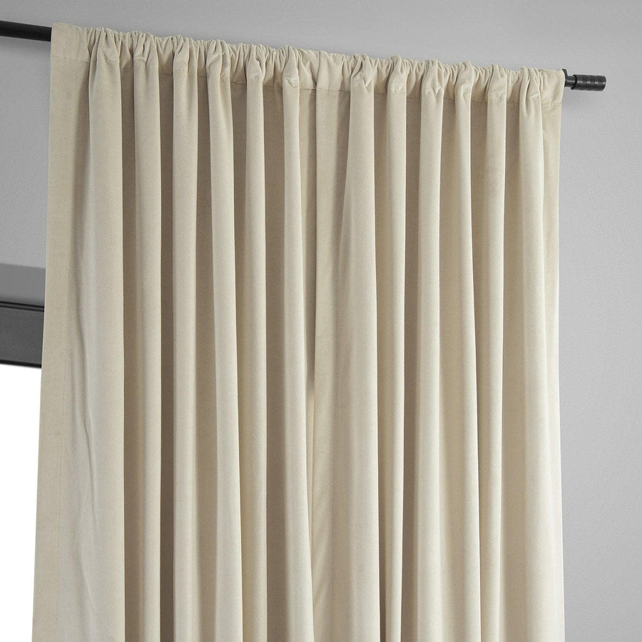 Neutral Ground Signature Extra Wide Velvet Blackout Curtain - HalfPriceDrapes.com