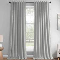 Silver Lounge Embossed Velvet Curtain - HalfPriceDrapes.com