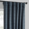 Deep Blue Lounge Embossed Velvet Curtain - HalfPriceDrapes.com