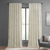 Champagne Lush Crush Velvet Curtain - HalfPriceDrapes.com