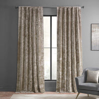 Taupe Lush Crush Velvet Curtain - HalfPriceDrapes.com