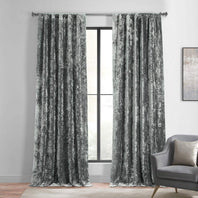 Stone Grey Lush Crush Velvet Curtain - HalfPriceDrapes.com