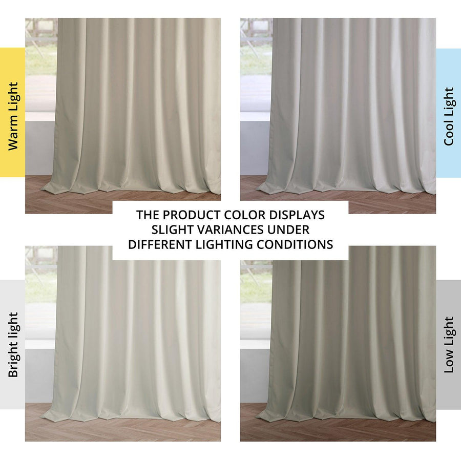 Off-White Simply Velvet Curtain Pair (2 Panels) - HalfPriceDrapes.com