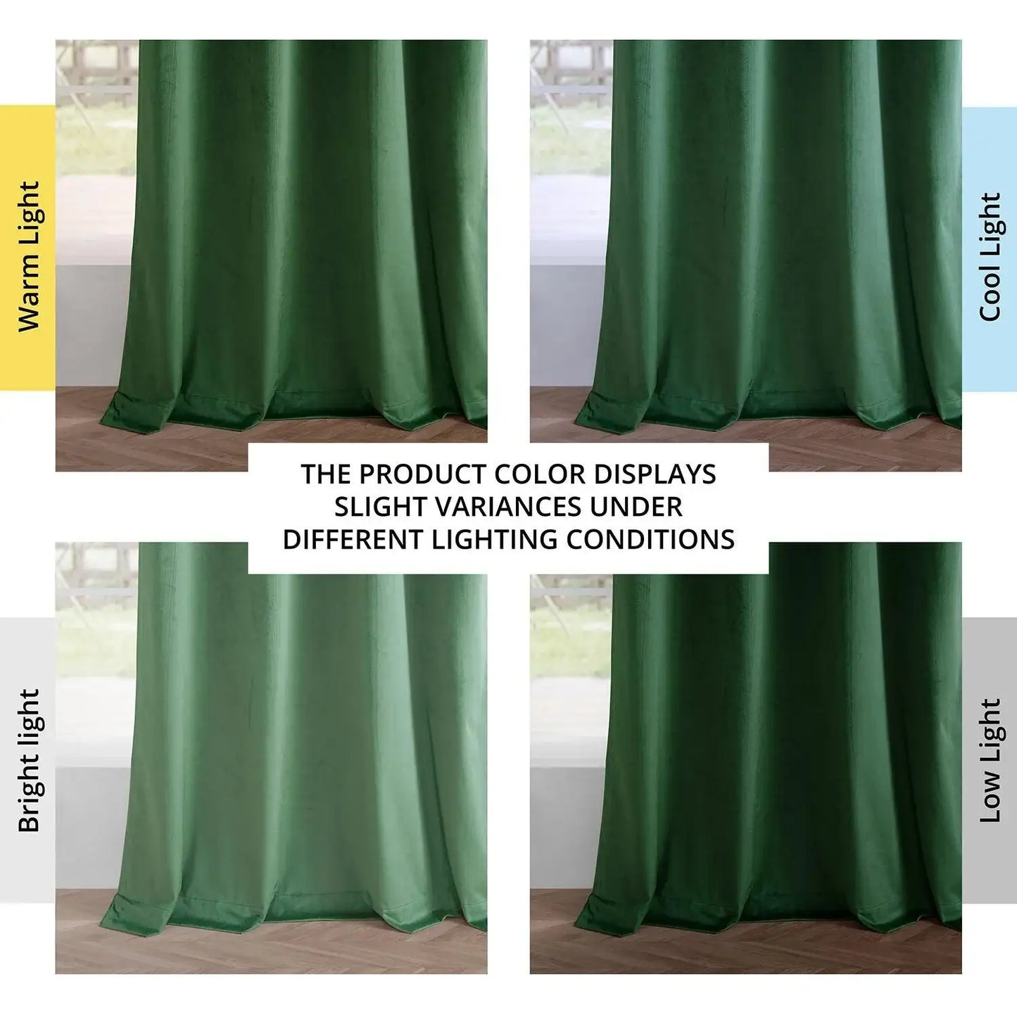 Green Grommet Simply Velvet Room Darkening Curtain Pair (2 Panels)