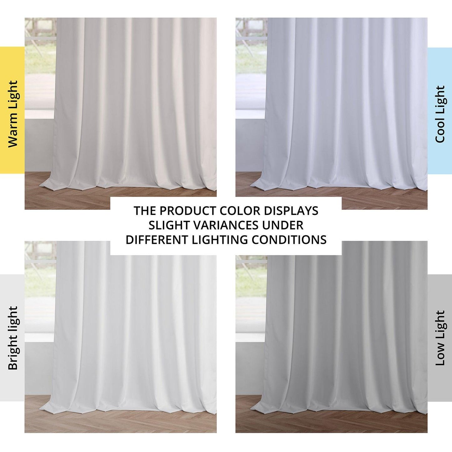 White Simply Velvet Curtain Pair (2 Panels) - HalfPriceDrapes.com