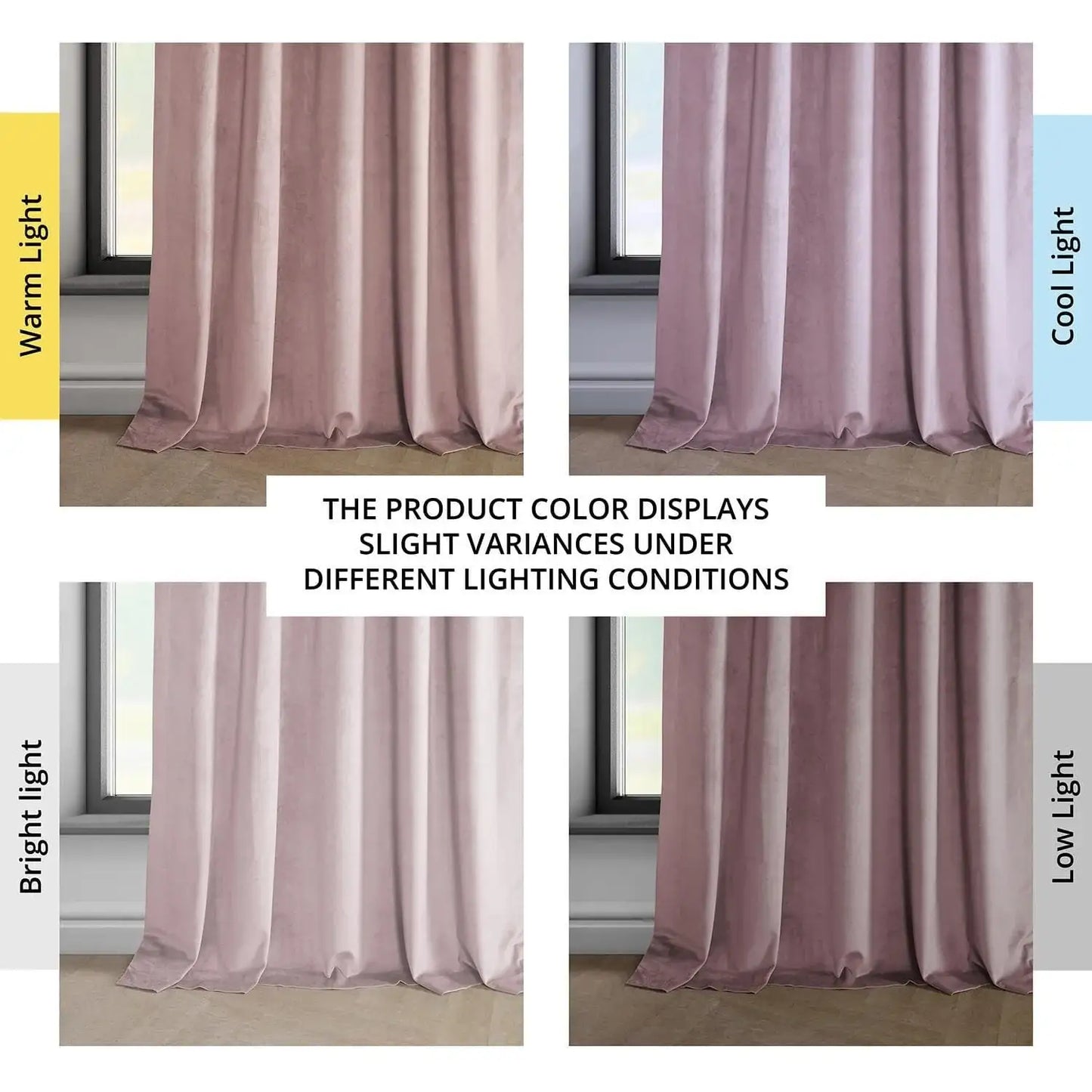 Ballet Pink Heritage Plush Velvet Curtain - HalfPriceDrapes.com