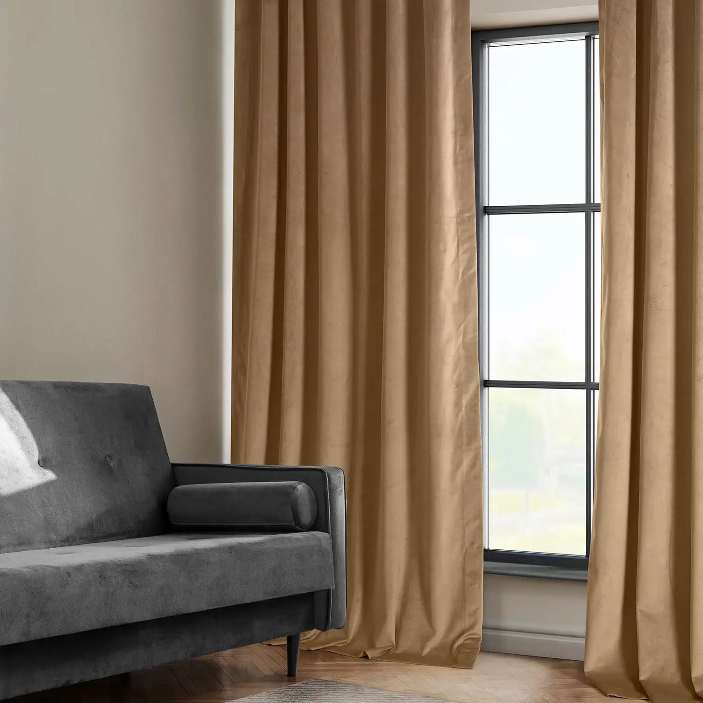Spiced Rum Heritage Plush Velvet Custom Curtain