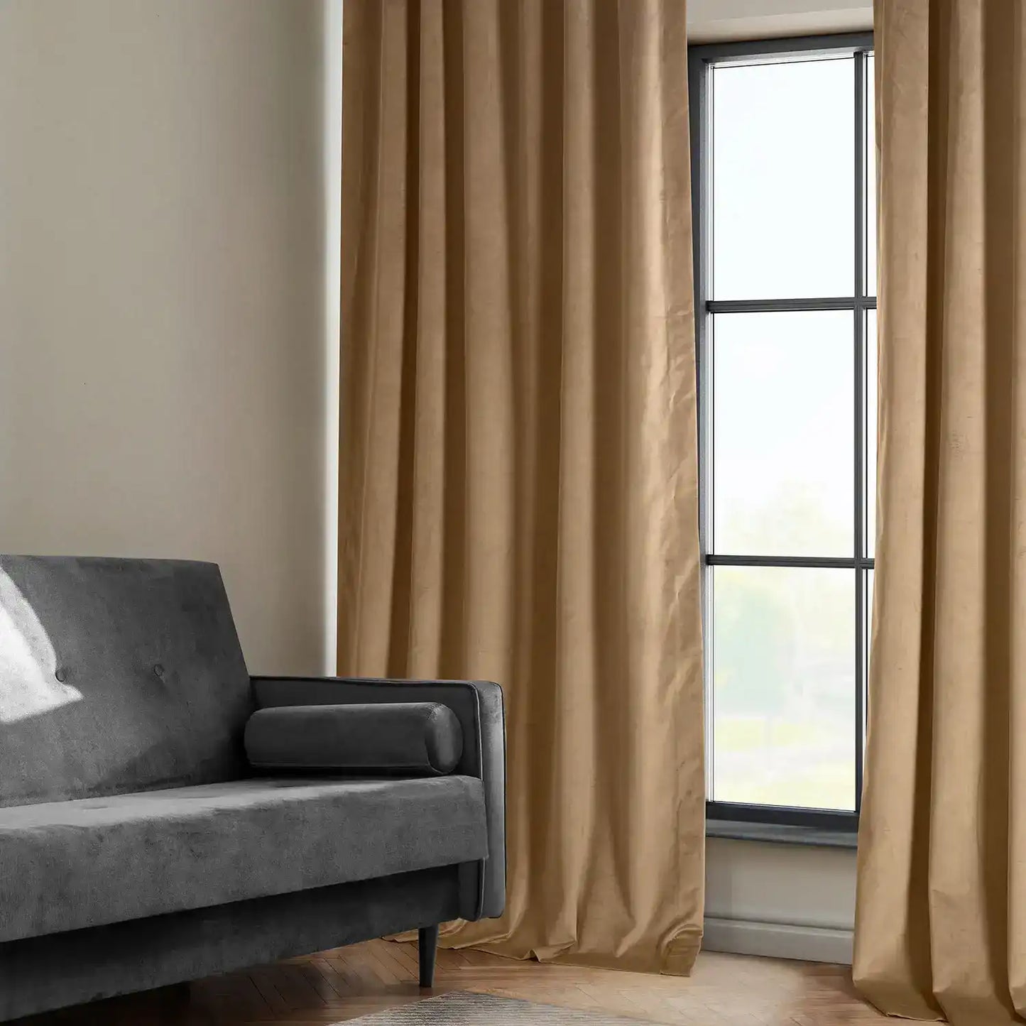 Spiced Rum Heritage Plush Velvet Custom Curtain