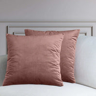 Wild Rose Heritage Plush Velvet Cushion Covers - Pair - HalfPriceDrapes.com