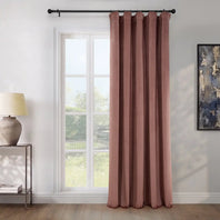 Wild Rose Extra Wide Heritage Plush Velvet Room Darkening Curtain