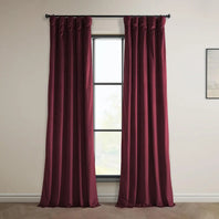 Dark Merlot Heritage Plush Velvet Curtain - HalfPriceDrapes.com