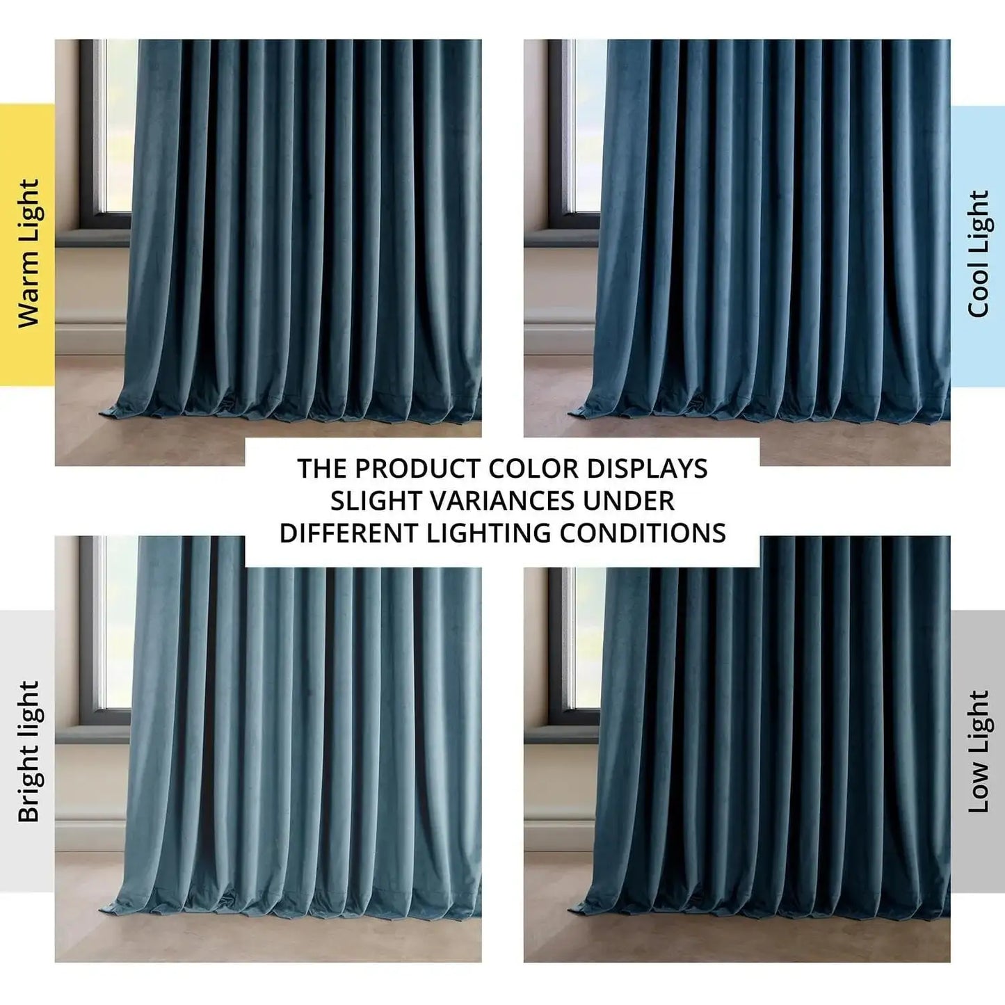 Avalon Blue Extra Wide Heritage Plush Velvet Curtain - HalfPriceDrapes.com